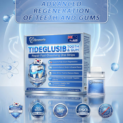 𝑮𝒍𝒊𝒎𝒎𝒆𝒓𝒍𝒚® 🦷 Tideglusib Fast‑Dissolving Tooth & Gum Repair Oral Strips🎋(Supports tooth repair and helps relieve gum discomfort and other common oral concerns)